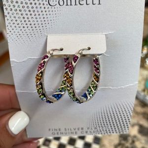 Rainbow crystal earrings
